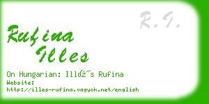rufina illes business card